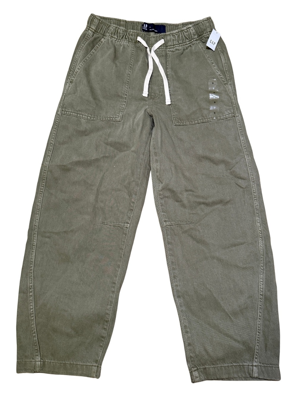 NWT GAP Olive Green Pull-On Utility Barrel Pants Size Small
